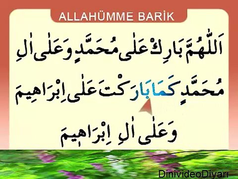 Allahümme Barik Duası _ Namaz Sûreleri ve Duaları Dinle İzle