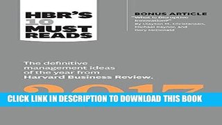 Ebook HBR s 10 Must Reads 2017: The Definitive Management Ideas of the Year from Harvard Business