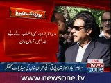 Imran Khan talks to media over PanamaGate hearing