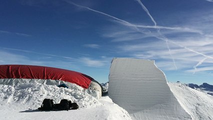 Kévin Rolland en action à Tignes