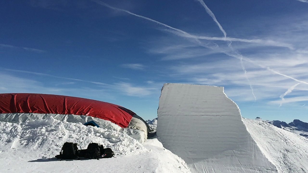 Kévin Rolland en action à Tignes