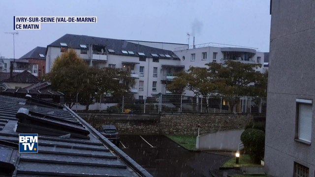 Ivry-sur-Seine se réveille sous quelques flocons