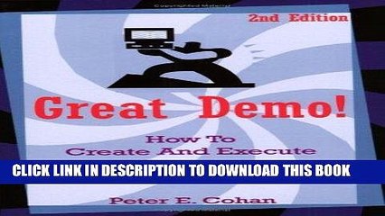 [PDF] Great Demo!: How To Create And Execute Stunning Software Demonstrations Popular Collection