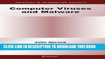 [PDF] FREE Computer Viruses and Malware (Advances in Information Security) [Download] Full Ebook