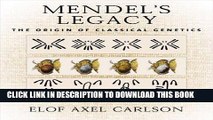 [PDF] Mendel s Legacy: The Origin of Classical Genetics Full Collection