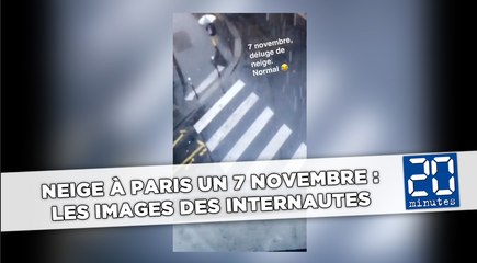 De la neige à Paris un 7 novembre : les images des internautes