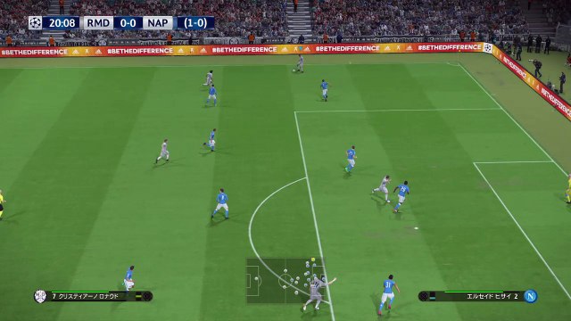 Winning Eleven 2017 UEFA CL 2nd round 2nd legレアルマドリード vs ナポリ