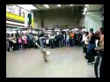 Little Girl Gets Kicked in the Face by Street Dancer