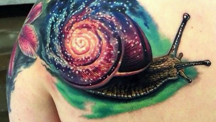 Modèles tatouage escargot