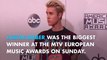 MTV EMAs: Justin Bieber wins big, takes home 3 awards