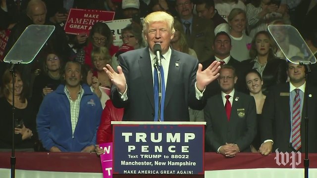 Donald Trump reads letter from Patriots coach Bill Belichick