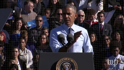 Michigan crowd chants 'yes, we can' at rally with Obama