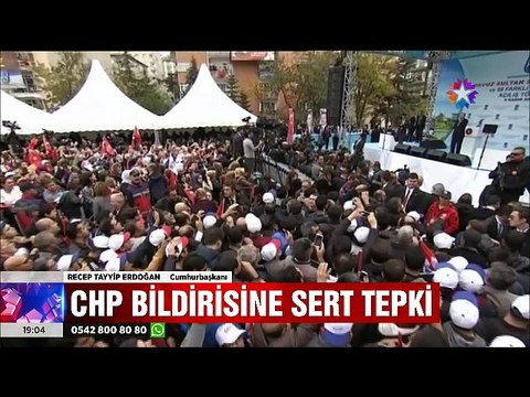 Cumhurbaşkanı Erdoğan CHP Bildirisine Ateş Püskürdü