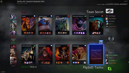 Secret vs FlipSide Grand Final Dota Pit 2016 EU Highlights Dota 2_1
