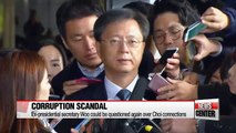 Ex-presidential secretary Woo could be questioned again over Choi connections: Prosecutors