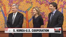 S. Korea's Foreign Minister holds talks with U.S. ambassadors on N. Korea