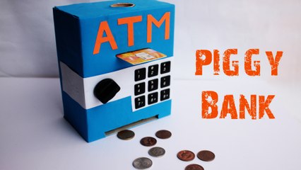 Làm cây ATM đồ chơi đơn giản - Piggy Bank