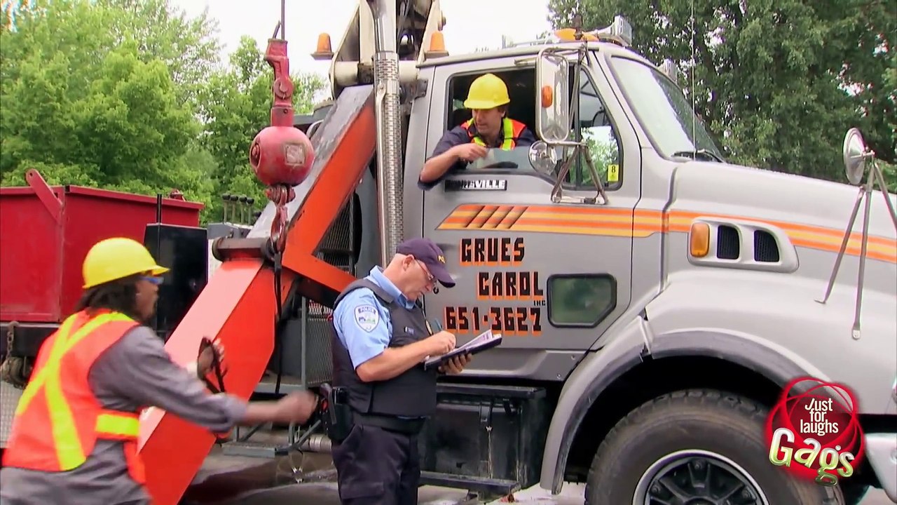 Flying Police Officer Prank