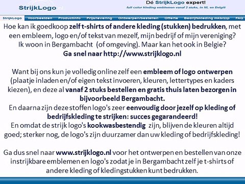 Zelf kleding bedrukken Bergambacht