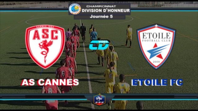 Résumé AS CANNES 1-0 ETOILE FC J5 DH