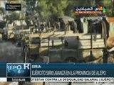 Ejército sirio avanza al oeste de Alepo