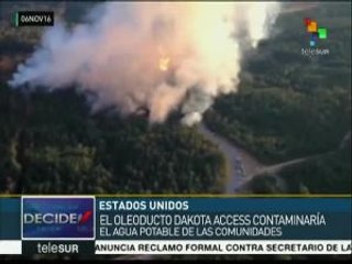 Pueblos originarios de EE.UU. mantienen su lucha contra oleoducto