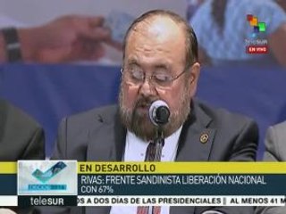 Nicaragua: CSE informa que FSLN logra 71.3% en elección presidencial