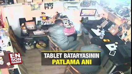 Tablet bataryasının patlama anı