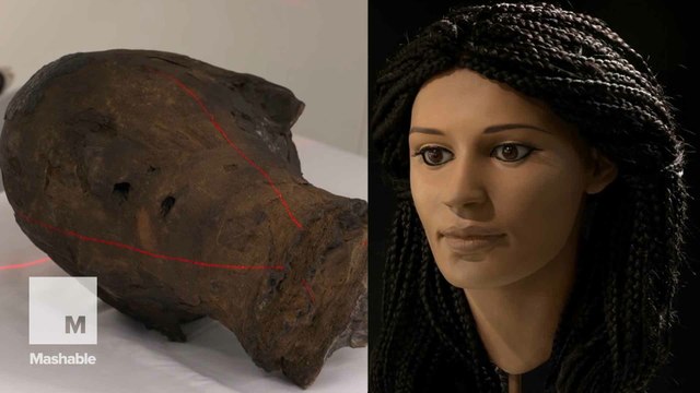 This is what a 2,000-year-old woman's face looks like