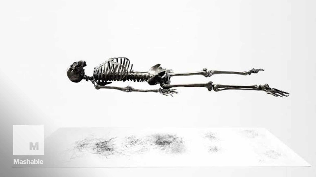 This graphite skeleton is literally drawing itself to death