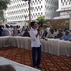 jamat e islami leader shut up student expresing his problem