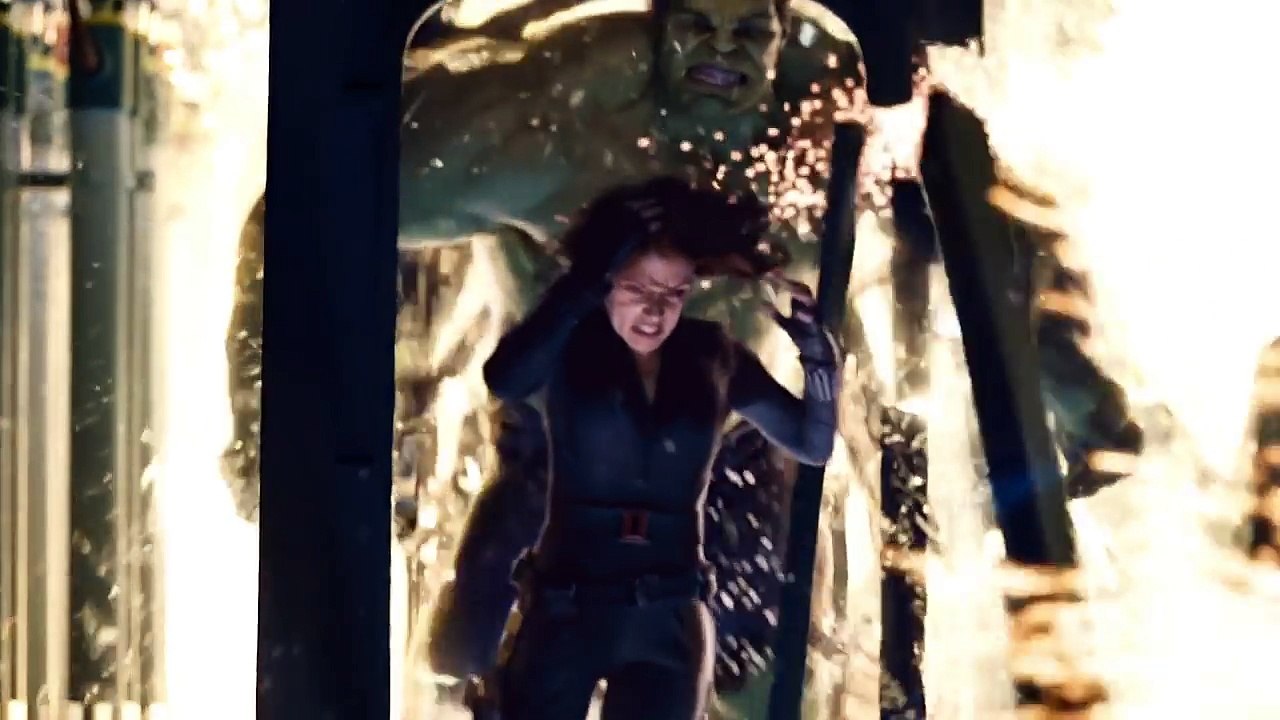 Thor vs. Hulk - Helicarrier Fight Scene - The Avengers-(2012) Movie Clip Blu-ray 1080p
