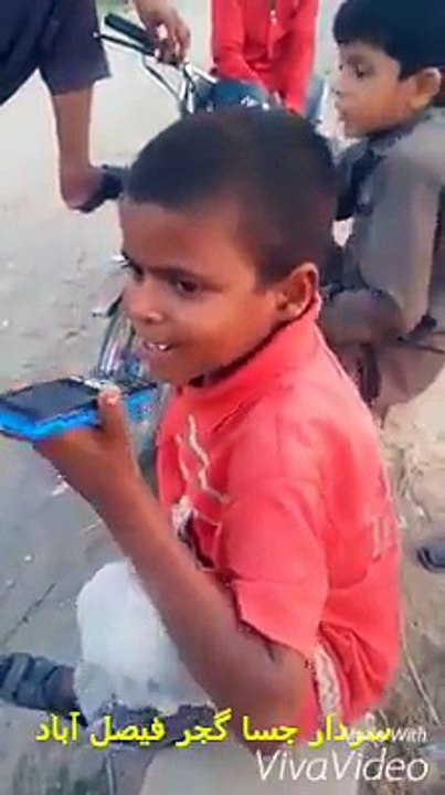 Boy singing