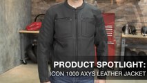 ICON 1000 AXYS Leather Motorcycle Jacket Product Spotlight Video | Riders Domain