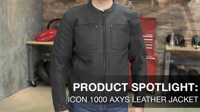 ICON 1000 AXYS Leather Motorcycle Jacket Product Spotlight Video | Riders Domain