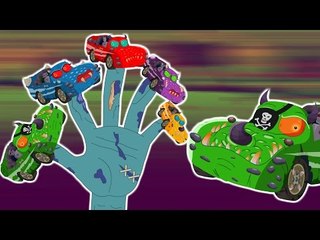 Sport Car Finger Family | Nursery Rhymes for Kids | scary car | halloween