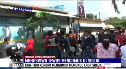 Mahasiswa Tewas Ngamuk di Salon