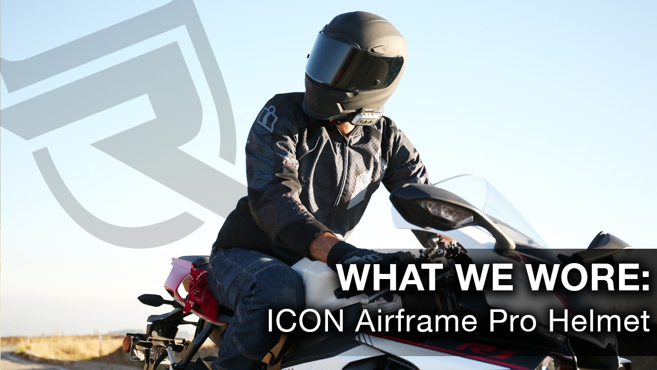 What We Wore: Icon Airframe Pro Motorcycle Helmet Video | Riders Domain