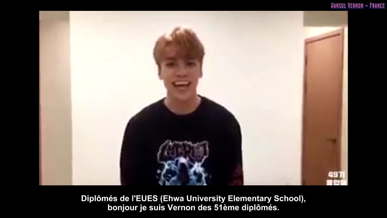 [VOSTFR] SEVENTEEN Vernon discours diplômés 2016