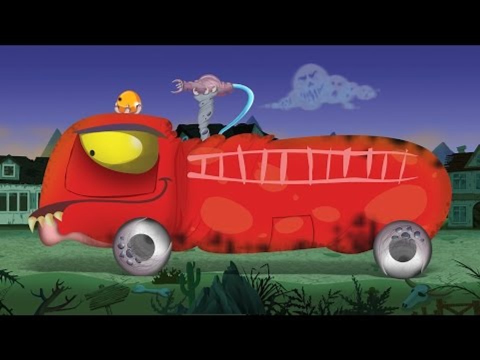 Scary fire truck | Fire engine | Halloween videos for kids