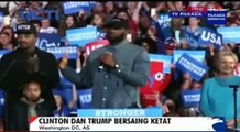 Jelang Pilpres AS, Clinton dan Trump Bersaing Ketat