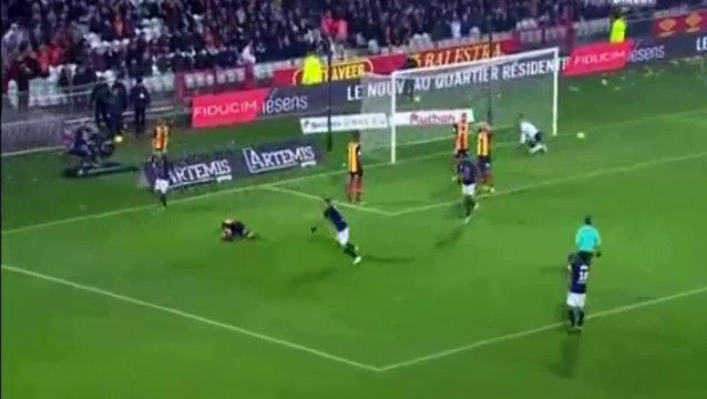 But de Mouaad Madri le Marocain - Racing Club De Lens 1-1 AC Ajaccio - (07/11/2016)