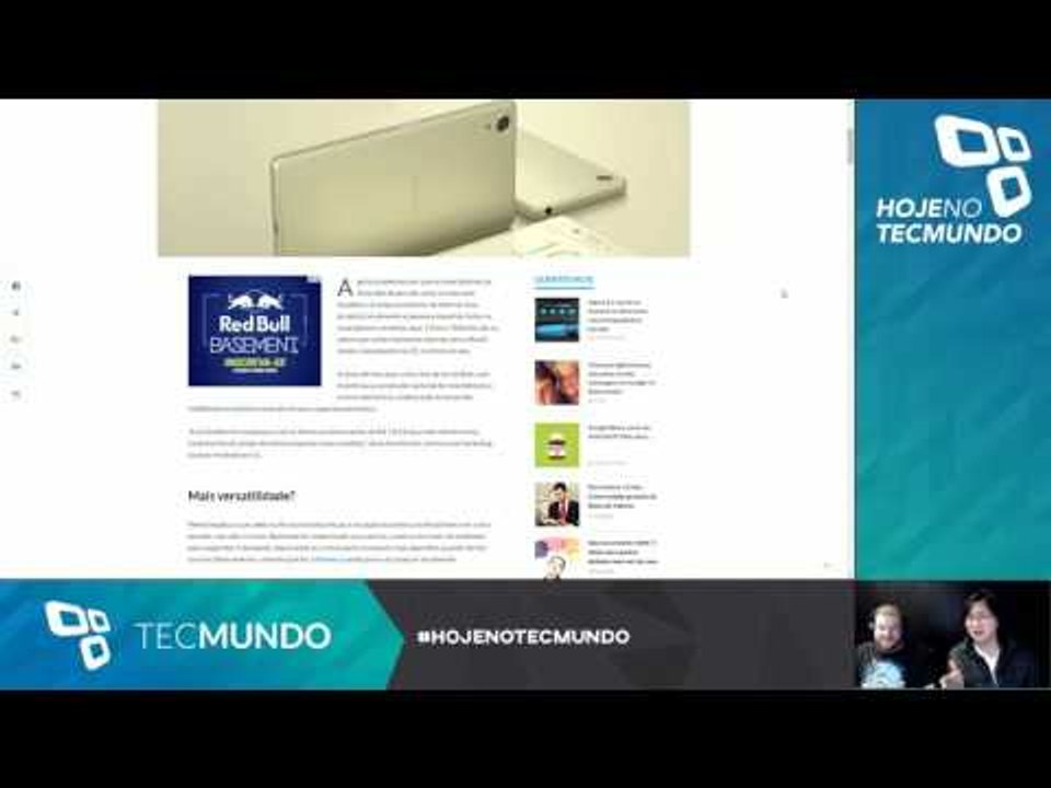 Hoje no TecMundo (Ao Vivo) — 17/06/16 — Moto Z, Sony e mais