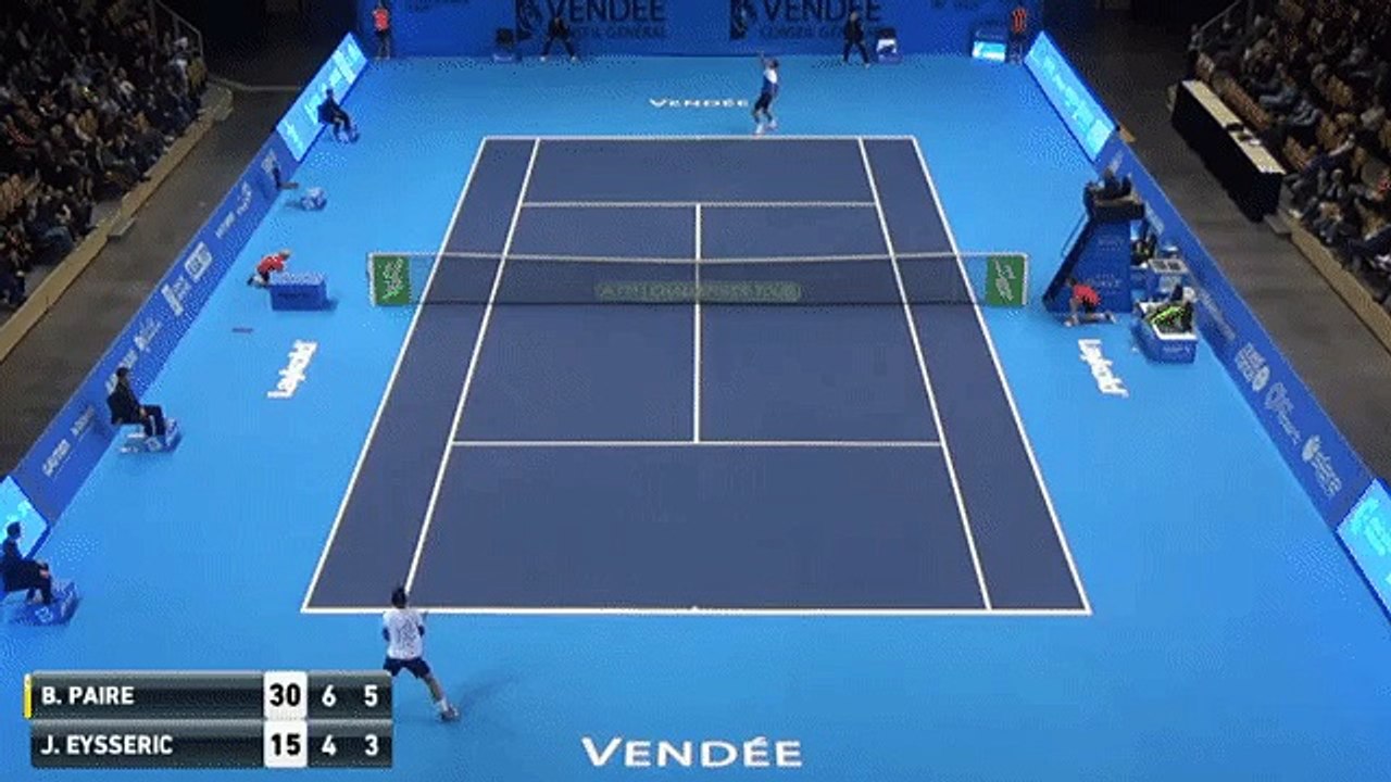 Amazing point Benoit Paire VS Jonathan Eysseric