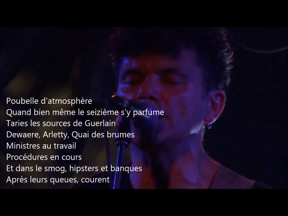 ROMAIN HUMEAU [EIFFEL] "Paris" avec paroles - live@l'Ubu - Rennes 2016
