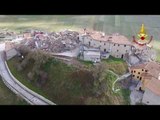 Castelluccio di Norcia (PG) - Ricognizione paese con drone (06.11.16)