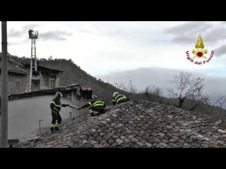 Pozza di Acquasanta Terme (AP) - Ripristino tetto (06.11.16)