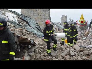 Amatrice - Copertura provvisoria Museo Civico (06.11.16)