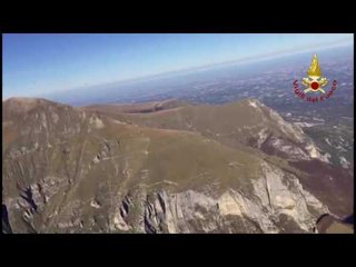 Ascoli Piceno - Sorvolo aereo monte Vettore (02.11.16)