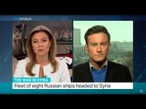 The War In Syria: Fleet of eight Russian ships headed to Syria